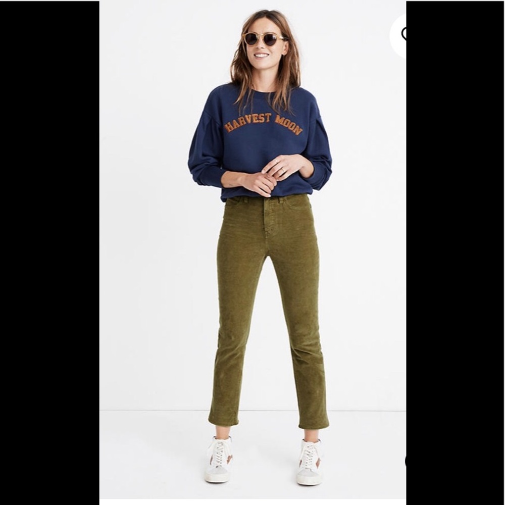 NWOT Madewell Petite Classic Straight Cords